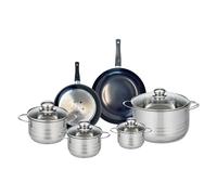 Ensemble de 2 Poêles de cuisson 20 et 24 cm et 4 faitouts 12, 14, 16 et 24 cm Prima Brillant Elo