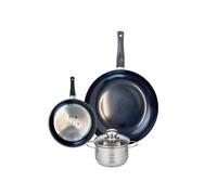 Ensemble de 2 Poêles de cuisson 20 et 32 cm et 1 faitout 14 cm Elo Prima Brillant Elo