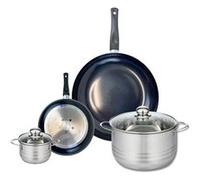 Ensemble de 2 Poêles de cuisson 20 et 32 cm et 2 faitouts 12 et 24 cm Elo Prima Brillant