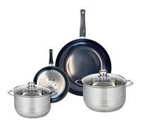 Ensemble de 2 Poêles de cuisson 20 et 32 cm et 2 faitouts 20 et 24 cm Elo Prima Brillant