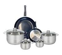 Ensemble de 2 Poêles de cuisson 20 et 32 cm et 4 faitouts 12, 14, 20 et 24 cm Elo Prima Brillant