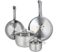 Ensemble de 2 Poêles de cuisson 24 et 28 cm et 2 faitouts 14 et 20 cm Elo Profi Brillant