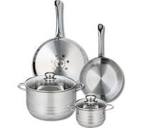 Ensemble de 2 Poêles de cuisson 24 et 28 cm et 2 faitouts 14 et 24 cm Elo Profi Brillant