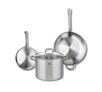 Ensemble de 2 Poêles de cuisson 24 et 32 cm et 1 faitout 26 cm Profi Citrin Elo