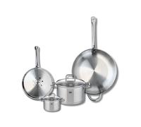 Ensemble de 2 Poêles de cuisson 24 et 32 cm et 2 faitouts 12 et 20 cm Profi Citrin Elo