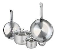 Ensemble de 2 Poêles de cuisson 24 et 32 cm et 2 faitouts 14 et 20 cm Elo Profi Brillant