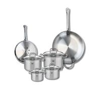 Ensemble de 2 Poêles de cuisson 24 et 32 cm et 4 faitouts 12, 14, 16 et 20 cm Profi Citrin Elo