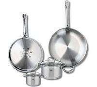 Ensemble de 2 Poêles de cuisson 28 et 32 cm et 2 faitouts 12 et 16 cm Elo Profi Citrin