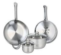 Ensemble de 2 Poêles de cuisson 28 et 32 cm et 2 faitouts 14 et 20 cm Profi Brillant Elo