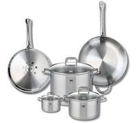 Ensemble de 2 Poêles de cuisson 28 et 32 cm et 3 faitouts 12, 20 et 26 cm Profi Citrin Elo