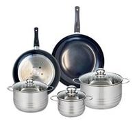 Ensemble de 2 Poêles de cuisson 28 et 32 cm et 3 faitouts 14, 20 et 24 cm Elo Prima Brillant
