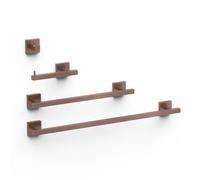 Ensemble de 2 Porte-serviettes, 1 Dérouleur WC, 1 Patère Porte-serviettes Volcanic - TRES 09598101VO