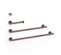 Ensemble de 2 Porte-serviettes, 1 Dérouleur WC, 1 Patère Porte-serviettes Volcanic - TRES 09598102VO