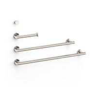 Ensemble de 2 Porte-serviettes et 1 Dérouleur à papier WC Acier - TRES 09598102AC