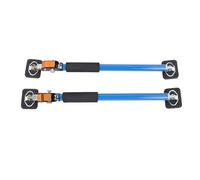 Ensemble de 2 poteaux de support robustes d'une capacité de 60 kg pour l'installation d'une armoire - Tige de tuyau en acier à hauteur réglable avec coussinets en silicone