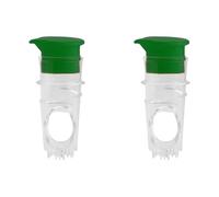 Ensemble de 2 presse-citron en plastique, Green | Presse-citron en plastique robuste avec passoire intégrée pour des jus propres, sûr à utiliser à la maison ou à