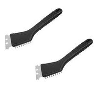 Ensemble de 2 Racloirs à plancha et brosse à barbecue 2 en 1 22 cm Fackelmann BBQ Edition