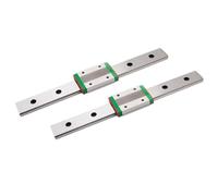 Ensemble de 2 rails et glissières linéaires miniatures MGN7, MGN19, MGN12 et MGN15.(2Rail 2MGN7H,450mm)