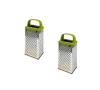 Ensemble de 2 Râpes à fromages et à légumes 4 faces - FACKELMANN - Gamme Zéro