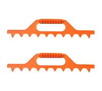 Ensemble de 2 râteaux ergonomiques en Plastique, Peigne avec 9 Dents espacées avec précision pour l ' aménagement paysager agricole, Entretien des Cultures, Conditions du