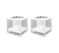 Ensemble De 2 Réservoirs D'élevage 'aquariums À Filet Transparent Avec Ventouse Pour La Survie Des Alevins Et Une Alimentation Facile Accessoire 'éclosion Pour Aquariums Boîte 'élevage En Filet