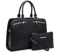 Ensemble de 2 sacs à main pour femme avec 3 compartiments, 2-Noir, Medium