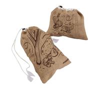 Ensemble de 2 sacs à provisions en jute Fackelmann Nature