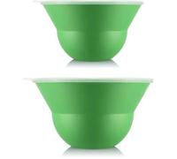 Ensemble De 2 Saladiers 3 L Et 4.9 L Avec Couvercle Silicone - Bodum - Topee - Apple Vert