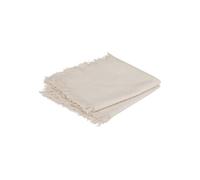 - Ensemble de 2 serviettes de table à franges MAHA - 40 x 40 cm - Blanc - Maha