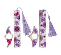 Ensemble De 2 Signets, Signets Floraux, Accessoires De Marquage De Lecture, Accessoires De Livres, Cadeaux De Lecteur