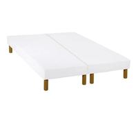 Ensemble De 2 Sommiers Tapissiers 70 X 190 Cm Blanc