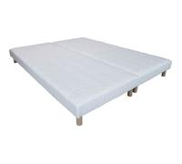 Ensemble de 2 sommiers tapissiers Umberto RAVELLI 90x200 avec 10 lattes en pin massif et pieds inclus