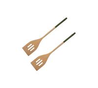 Ensemble de 2 Spatules de cuisine ajourée 33 cm Wood Edition Fackelmann