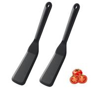 Ensemble de 2 spatules en silicone de haute qualité, résistantes à la chaleur, sans BPA, pour une cuisson optimale du poisson, crêpes, œufs, pizzas, steaks, adaptables à tout type de casserole, pratiq