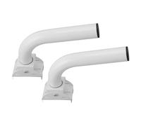 Ensemble de 2 supports d'antenne robustes en acier inoxydable réglables pour toit