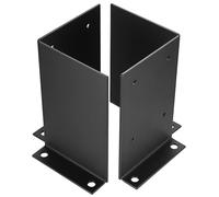 Ensemble de 2 supports de base de poteau,Appui de base pour poteaux de terrasse, Supports de pergola pour poteaux de 101x101/110x110/201x201/210x210mm, Balustrade de terrasse, Boîte aux lettres