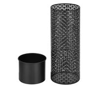 Ensemble De 2 Supports De Plantes Lot Pots De Fleur Set Cache-Pot Ensemble Bacs À Fleurs Vases Métal Tailles Différentes Noir Helloshop26 03_0005159 Noir