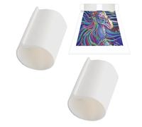 Ensemble de 2 Supports pour Rouleaux de Toile a Peindre,Outils de Rangement Anti-enroulement pour Broderie,Peinture a la Main et Collage