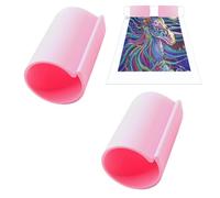 Ensemble de 2 Supports pour Rouleaux de Toile a Peindre,Outils de Rangement Anti-enroulement pour Broderie,Peinture a la Main et Collage