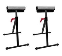 vidaXL Supports de rouleau réglables 2x pour table de sciage, établi, raboteuse