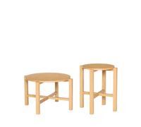Ensemble de 2 Tables Basses Hübsch Four Naturel
