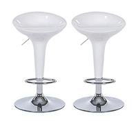 Ensemble de 2 tabourets de Bar mi-siècle pivotant Tabouret de Hauteur de comptoir réglable Ensemble de Bar, chaises de Bar de Guitare pour la Cuisine et la Maison pub