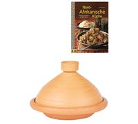 Ensemble De 2 Tajines Originaux Tuareg Ø 36 Cm + Livre De Cuisine Nord-Africaine