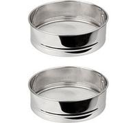 Fackelmann Ensemble de 2 tamis de cuisine Basic – inox extra fin – 18 cm