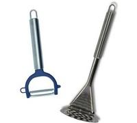 Ensemble de 2 ustensiles spécial purée Fackelmann Elemental Bleu,Inox G