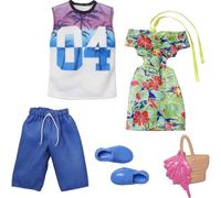 Ensemble de 2 v?tements et accessoires Barbie & Ken Fashions 1 Tropical Dr