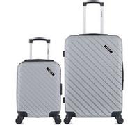 Ensemble de 2 valise bluestar - valise weekend et valise cabine xxs cité - gris gris G