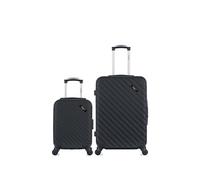 Ensemble de 2 valise bluestar - valise weekend et valise cabine xxs cité - noir