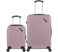 Ensemble de 2 valise bluestar - valise weekend et valise cabine xxs cité - rose dore rose dore G