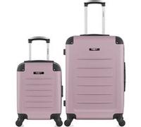 Ensemble de 2 valise bluestar - valise weekend et valise cabine xxs opera - rose dore rose dore G